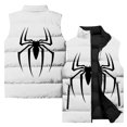 thumbnail image 4 of Chaleco cálido de estilo nuevo 2024 para hombre, con algodón y estampado de araña venenosa gruesa, ropa para hombre, abrigos de invierno con calefacción, 4 of 5