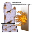 thumbnail image 5 of Vsdgher German Shepherd Dog Oven Mitts and Pot Holders 2 pcs Set,High Heat Resistant Kitchen Oven Glove for Baking and Cooking, 5 of 7
