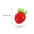 thumbnail image 4 of FENOHREFE Stylish Strawberry Ear Ornaments Woven Earrings Comfortable Ear Jewelry Drop Earrings for Everyday Parties Dates, 4 of 7