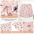 thumbnail image 4 of Zando 3 Pack Plus Size Pajama Shorts Women Utra-Soft Comfy Sleep Pants Elastic Waist Pajama Bottoms Sleepwear 2XL, 4 of 8