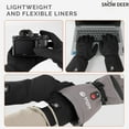 thumbnail image 3 of SNOW DEER Heated Glove Liners for Men Women, Rechargeable Battery Electric Heated Gloves, Winter Warm Glove Liners, Thin Gloves Riding Ski Snowboarding Hiking Cycling Hand Warmers, 3 of 15