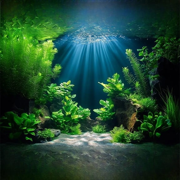 Tnarru 5D Waterproof Fish Tank Background Sticker SC-A001