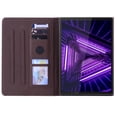 thumbnail image 3 of SaniMore Wallet Case for Lenovo Tab M10 Plus 3rd Gen 10.6" 2022 (TB-125F/TB-128F), PU Leather Magnetic Closure Cover Support Pencil Holder Card Slot & Kickstand Full Body Protective Shell, Brown, 3 of 6