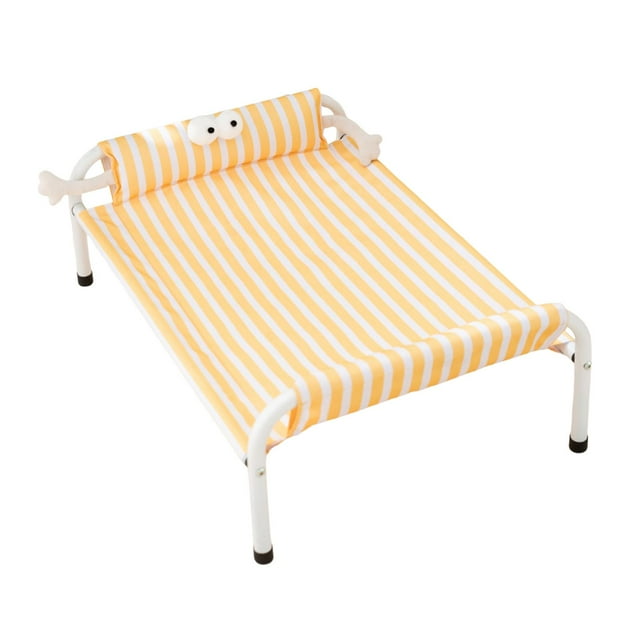 koolsoo Elevated Dog Bed Anti Slip Metal Frame Raised Cot for Cats Dogs Puppy Kitten L