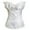 White, variant on Women's Gothic Jacquard Corset Bustier Princess Renaissance Corsets 1920s Satin Ruched Elegant Overbust Top