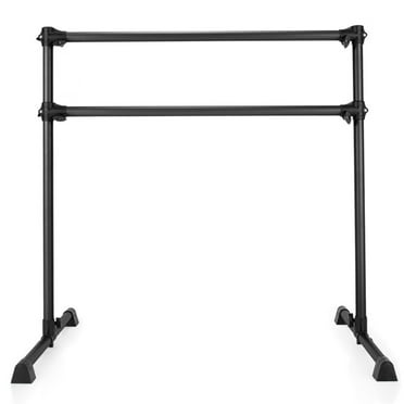 Resenkos Ballet Barre Portable, Freestanding Ballet Barre,Dancing Stretching Ballet Bar,4 Feet Double Ballet Barre Bar with Adjustable Height-Black