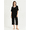 Black, variant on Women's Lightweight Breathable Comfy Pajama Set, Relaxed Fit Capri Pants Sleepwear