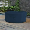 thumbnail image 2 of COVERS&ALL Round Dining Table Set Cover, 12 Oz Waterproof UV & Weather Resistant Patio Indoor Outdoor Bistro Garden Lawn Furniture Cover with Air Vents & Drawstrings (60"Diameter x23"H Blue), 2 of 6