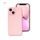 thumbnail image 1 of Funda de teléfono para IPhone X, XR, XS, 11, 12, 13, 14 Pro Max, 7, 8 Plus, contraportada de silicona líquida a prueba de golpes, Color puro contraído, 1 of 4