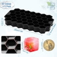 thumbnail image 4 of 3 paquetes de bandejas para cubitos de hielo, moldes para cubitos de hielo 111 bandejas de cubitos de hielo de silicona flexible con tapa extraíble resistente a salpicaduras, apilable y sin BPA Zhivalor YQ-1813, 4 of 7