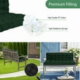 thumbnail image 3 of SDJPOI 2-3 Seater Porch Swing Replacement Cushion, Thicken 4" Waterproof Outdoor Bench Cushions with Backrest for Outdoor Furniture ( dark green，70in*40in）, 3 of 6