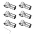 thumbnail image 1 of Uxcell 6-Pack Conector de Tubería Estructural, Abrazaderas en T Conector de Tubería de Acero Inoxidable para Tubería OD 25MM Convierte 28MM, 1 of 1