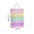 thumbnail image 3 of NCWSO Teen Girl Room Aesthetics Rainbow Inspirational Kids Bedroom Decor Wall Art Cute Kawaii Room Decor Baby Little Girl Toddler Sign Kindergarten Dorm Decor Decorative Wall Hangings,Pink, 3 of 6