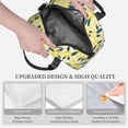 thumbnail image 5 of ZNDUO Reusable Lunch Box, Adjustable Shoulder Strap Yellow Cartoon Abstract Flower Pattern Lunch Bag, 5 of 8