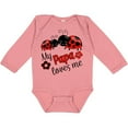 thumbnail image 3 of Inktastic My Papa Loves Me with Cute Ladybugs Boys or Girls Long Sleeve Baby Bodysuit, 3 of 5