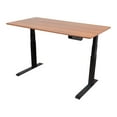 thumbnail image 2 of Stand Up Desk Store Dual Motor Electric Adjustable Height Standing Desk with EZ Assemble Steel Frame (Black Frame/Teak Top, 60" Wide), 2 of 5