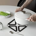 thumbnail image 1 of Fiudx Esterilla Térmica de Acero Inoxidable, Diseño Plegable, Tamaño Ajustable, Protector para Ollas, Platos y Tazas, Material Aislante Duradero, Compacta para Uso Doméstico y Picnic, Juego de 2, 12,, 1 of 6