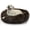 Dark Chocolate, variant on Best Friends by Sheri Original Calming Donut Dog and Cat Bed, Shag Faux Fur, Baby Blue, (23in x 23in) - Anxiety Relief for Pets Up to 25 lbs