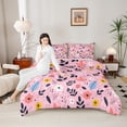 thumbnail image 4 of Castle Fairy Adults Cartoon Flowers Twin Comforter Sets,Floral Bedding Set, 4 of 8