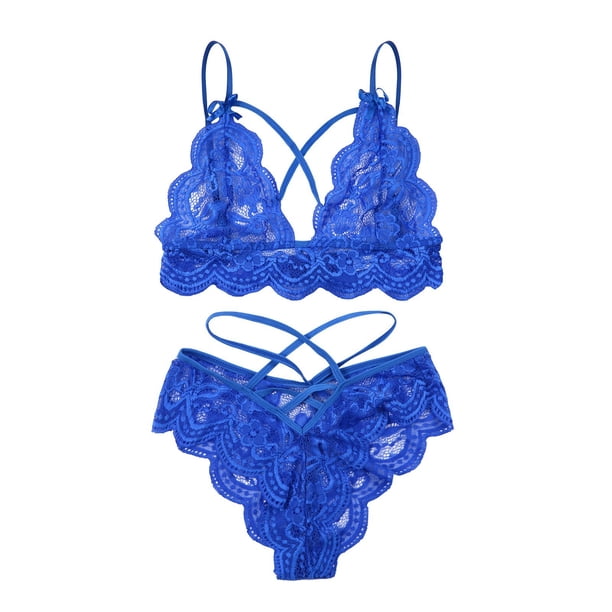 Mashaouyo 2025 Bra & Brief Sets Women's Lace Clearance Gathered Thin ...
