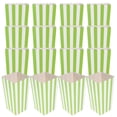 thumbnail image 1 of Minkissy 40Pcs Oil Resistant Paper Popcorn Containers Green Striped Design Ideal for Circus Events, 1 of 7