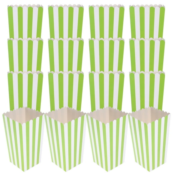 Hytrove 40Ud Recipientes De Papel Con A Rayas Para Palomitas Y Snacks En Noches De Cine