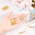 thumbnail image 2 of 2 Sizes About 10pcs Golden Rectangle Links Stainless Steel Bar Links 42/46mm Long Charm Connectors Metal Charm Linking Pendant for Bracelet Necklace Jewelry Making, 2 of 9