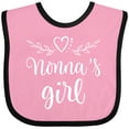 thumbnail image 3 of Inktastic Nonna Girl Granddaughter Girls Baby Bib, 3 of 4