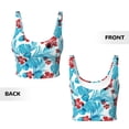 thumbnail image 6 of Rateoe Hawaiian Style Print Womens' Sports Bras Scoop Neck Sports Vest- Padded U Back Seamless High Impact Support, 6 of 7