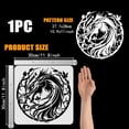 thumbnail image 2 of Dragon Moon Tree Vine Painting Stencil 11.8x11.8inch Reusable Dreamlike Theme Spraying Stencil, 2 of 9