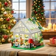 thumbnail image 5 of Mini Flower House Building Set, Creative Garden Playset Toy with LED Light, Build a Greenhouse Model, Great Gift for Friends or Girls (597 Pieces), 5 of 6