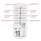 thumbnail image 2 of Interruptor Remoto Digital De Pared Con Luz Inalámbrica Inteligente De 220 V Y 4 Vías De Encendido/Apagado Serendint EL010500-00, 2 of 6