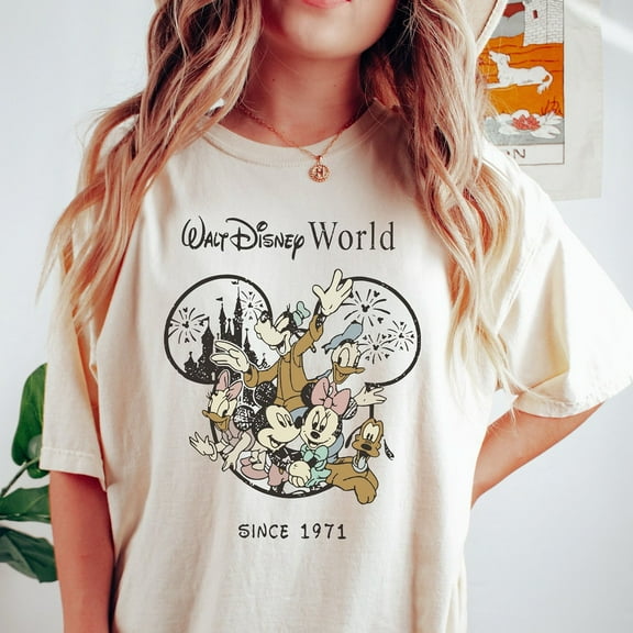 Retro Vintage Walt Disney World Est 1971 Shirt,Mickey And Friend Shirt,Disneyworld Est 1971 Shirt,Disney Family Shirt,Disneyland Tee