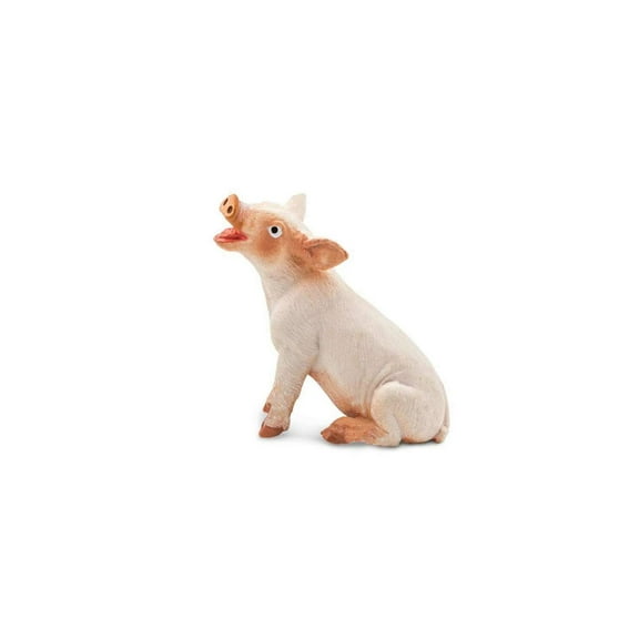 Safari Ltd. Sitting Piglet Figurine - Lifelike 1.75" Model Figure - Educational Toy for Boys, Girls, and Kids Ages 3 