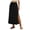 Black, variant on Maxi Skirts for Women Reg & Plus Size Women's Long Skirts, Flowy Summer Skirt Aline Elastic High Waisted Trendy 2026 (Army Green, XXL)