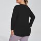 thumbnail image 4 of Sudadera con capucha de viaje,Camiseta deportiva de manga larga para mujer, transpirable, elástica en cuatro direcciones, absorbe la humedad, corte holgado para fitness y uso informal, sopatenor, 4 of 7