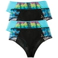 thumbnail image 1 of Balanced Tech Women's Printed Mesh Hipster Panty 4 Pack, 1 of 3