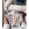 thumbnail image 2 of 5 Pairs Ultra Soft Long Scrunch Socks for Women, Breathable Slouch Boot Socks, 2 of 5