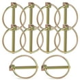 thumbnail image 4 of Diekin 10 Pcs Lynch Pins Hardware Pins Locking Pins Tractor Pins Iron Clip Pins Heavy Duty Lynch Pins For Trailers Tractors Mower 3/16inch, 4 of 6