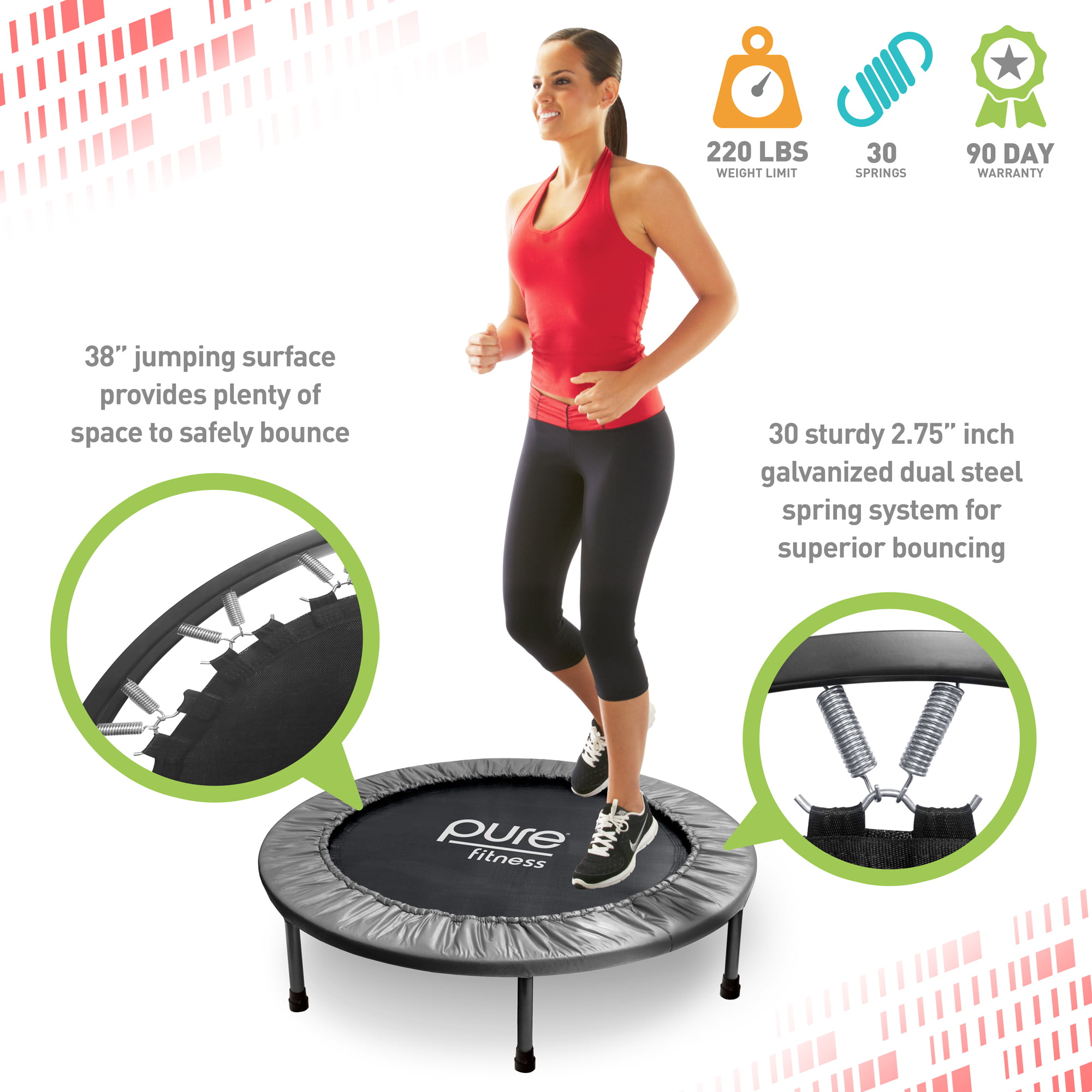 Pure Fun 38-inch Exercise Trampoline