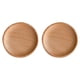 thumbnail image 1 of Bandeja de madera maciza para servir, bandeja de baño rectangular pequeña, bandeja de té, mesa de centro, 2 uds., 1 of 5