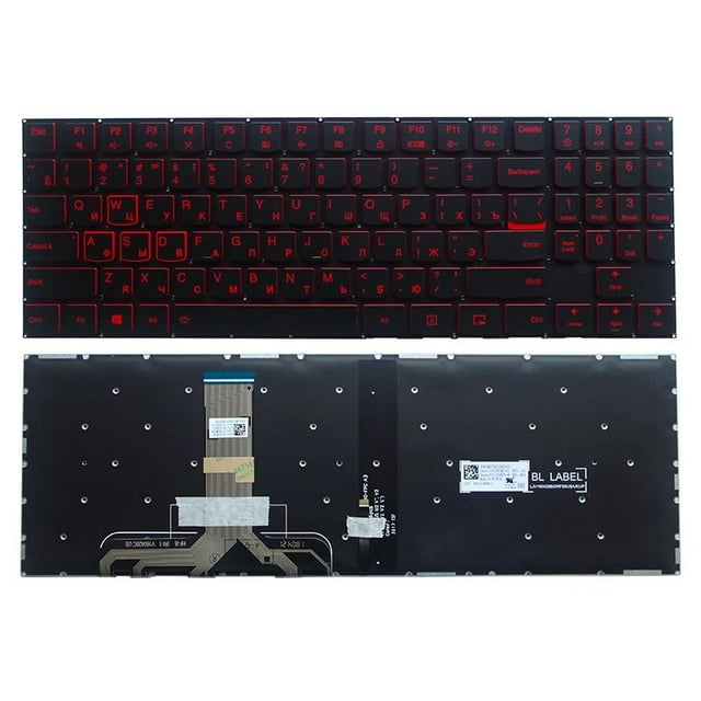Pour Lenovo Legion Y520 Y520-15IKB Y720 Y720-15IKB R720 R720-15IKB Y530 Y730 Ordinateur Portable Clavier Rétroéclairé Anglais US Rétroéclairage RU Écarlate Lettre