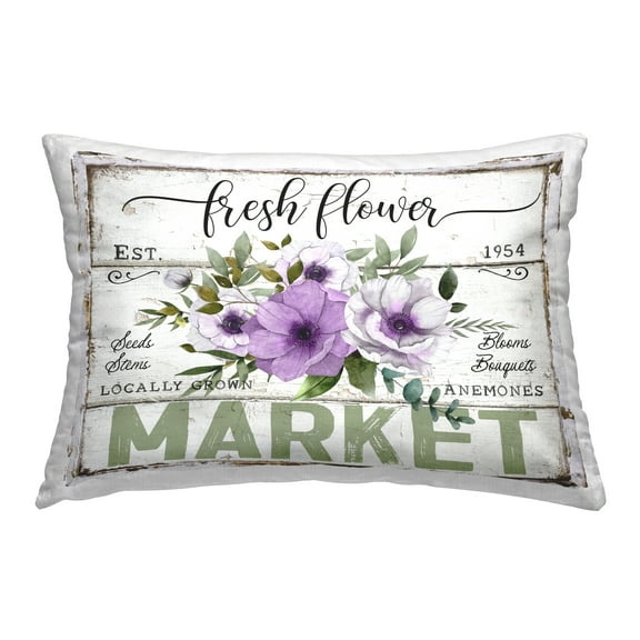Stupell Industries Fresh Flower Market Anemone Decorative Printed Throw Pillow Design by Creatif Belle.
