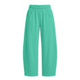 thumbnail image 7 of Womens Barrel Sweatpants, Baggy Wide Leg Lounge Pants Drawstring Elastic Waist Soft, 7 of 7