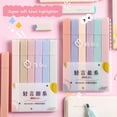thumbnail image 4 of YAOMOBB Soft Nib Highlighter Pastel Highlighters Set Soft Nib Fluorescent Colors Square Barrel Student Stationery, 4 of 5