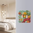 thumbnail image 4 of Yayeee Toggle Light Switch Wall Plate 2-Gang 4.56"x4.48" Decorative Outlet Cover, Vibrant Tomatoes, 4 of 7
