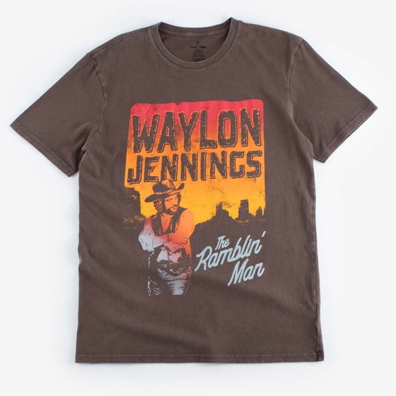 Wrangler Waylon Jennings Graphic Brown - Mens Tee - 112361068