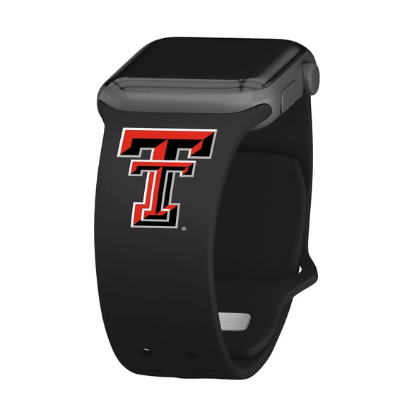 Red Raiders Silicone Watch Band for Apple Watch - (42/44/45/49mm(46mm Series 10/11) by Affinity Bands