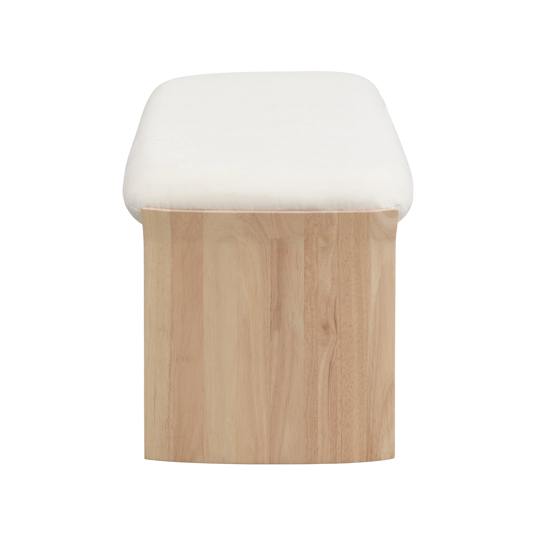 Christopher Knight Home 51.5" Rectangle Ottoman Bench, Upholstered Footstool, Solid Wood Frame, Beige