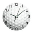 thumbnail image 1 of Reloj de pared de baloncesto decorativo redondo, silencioso, sin tictac, para comedor. Blanco 12 pulgadas, 1 of 9